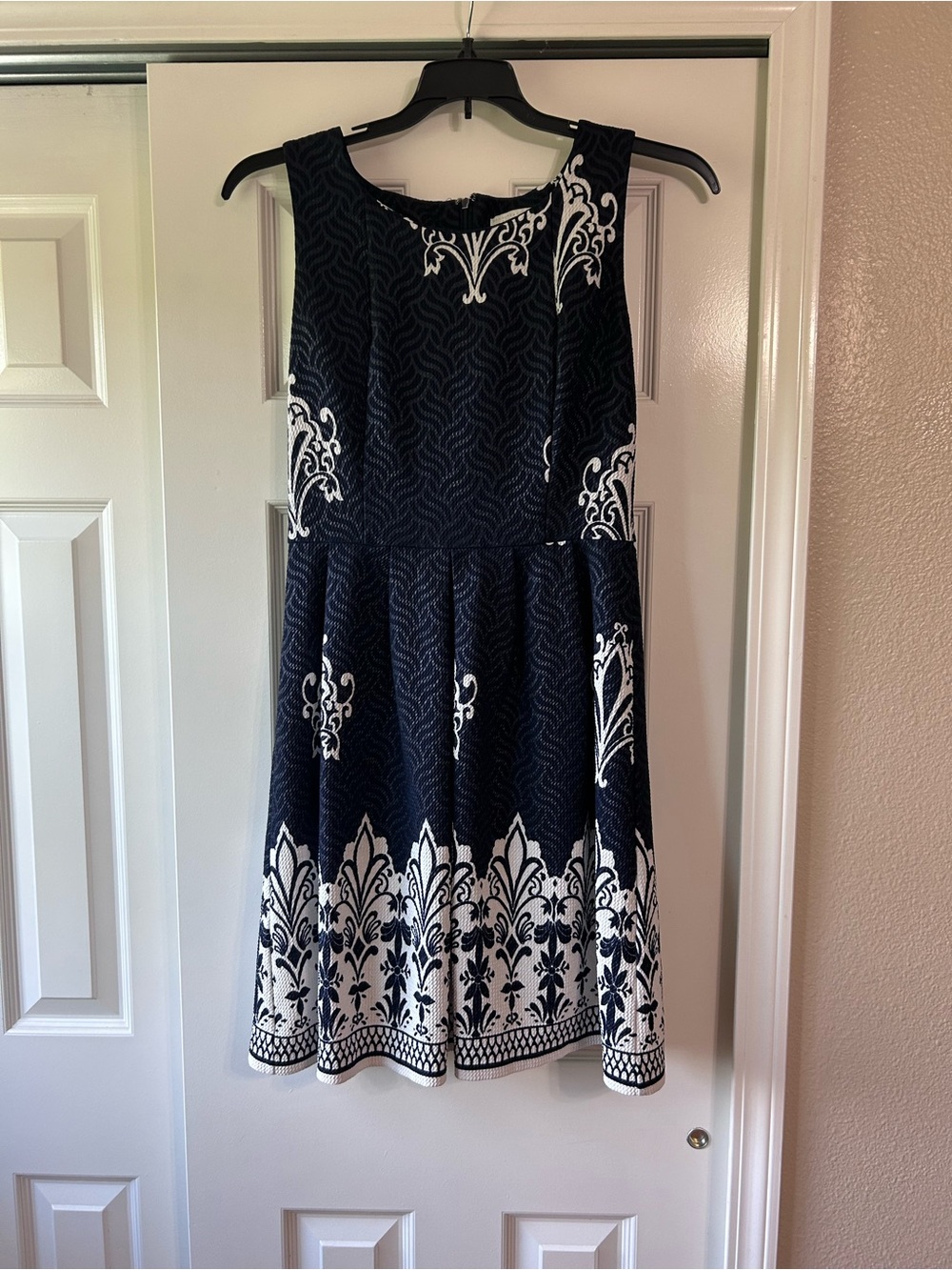 New York & Company Sleeveless Fit-and-Flare Dress